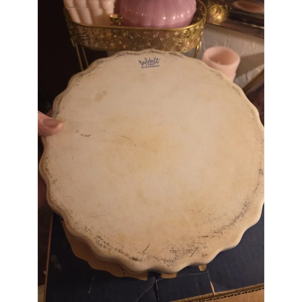 vintage Baldelli Italy scalloped quiche pan